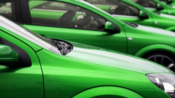 green car