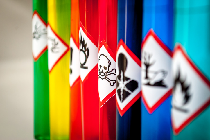 Chemical hazard pictograms Toxic focus