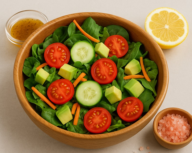 Veggie Salad with Himalayan Pink Salt