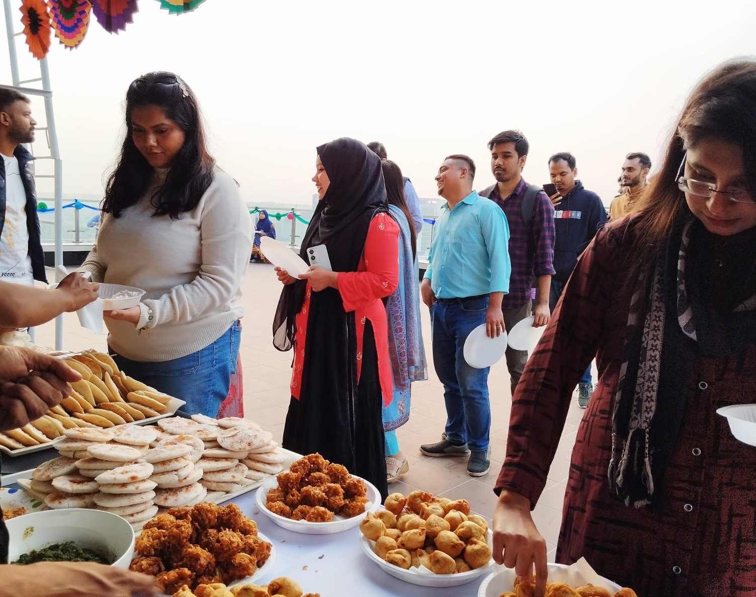 Bhapa Pitha selling stall in bangladesh