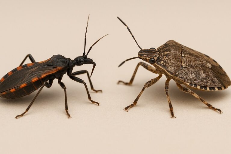 Kissing Bug vs Stink Bug