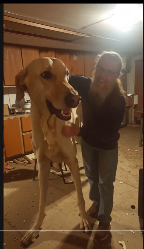 Titan Dog Viral Hoax: Real Pet or Just AI Illusion? Titan dog viral photo