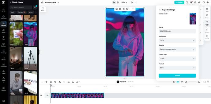 choose Remove background option from smart tools
