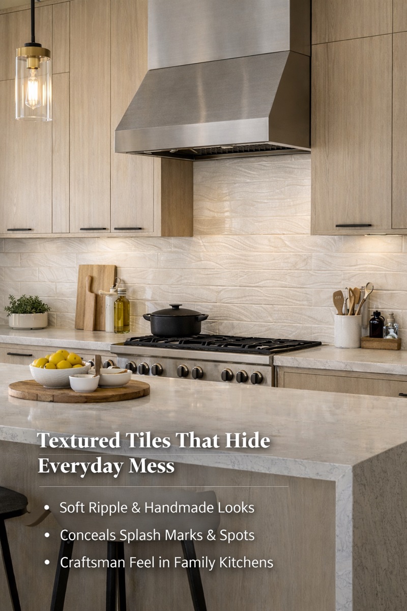 Textured Tiles That Hide Mess Better
