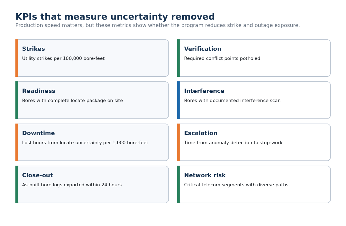 KPIs that measure uncertainty removed